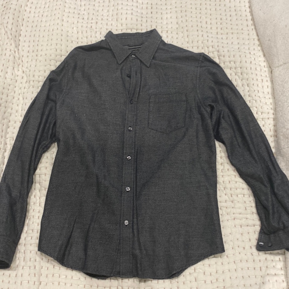 Banana Republic mens gray button up